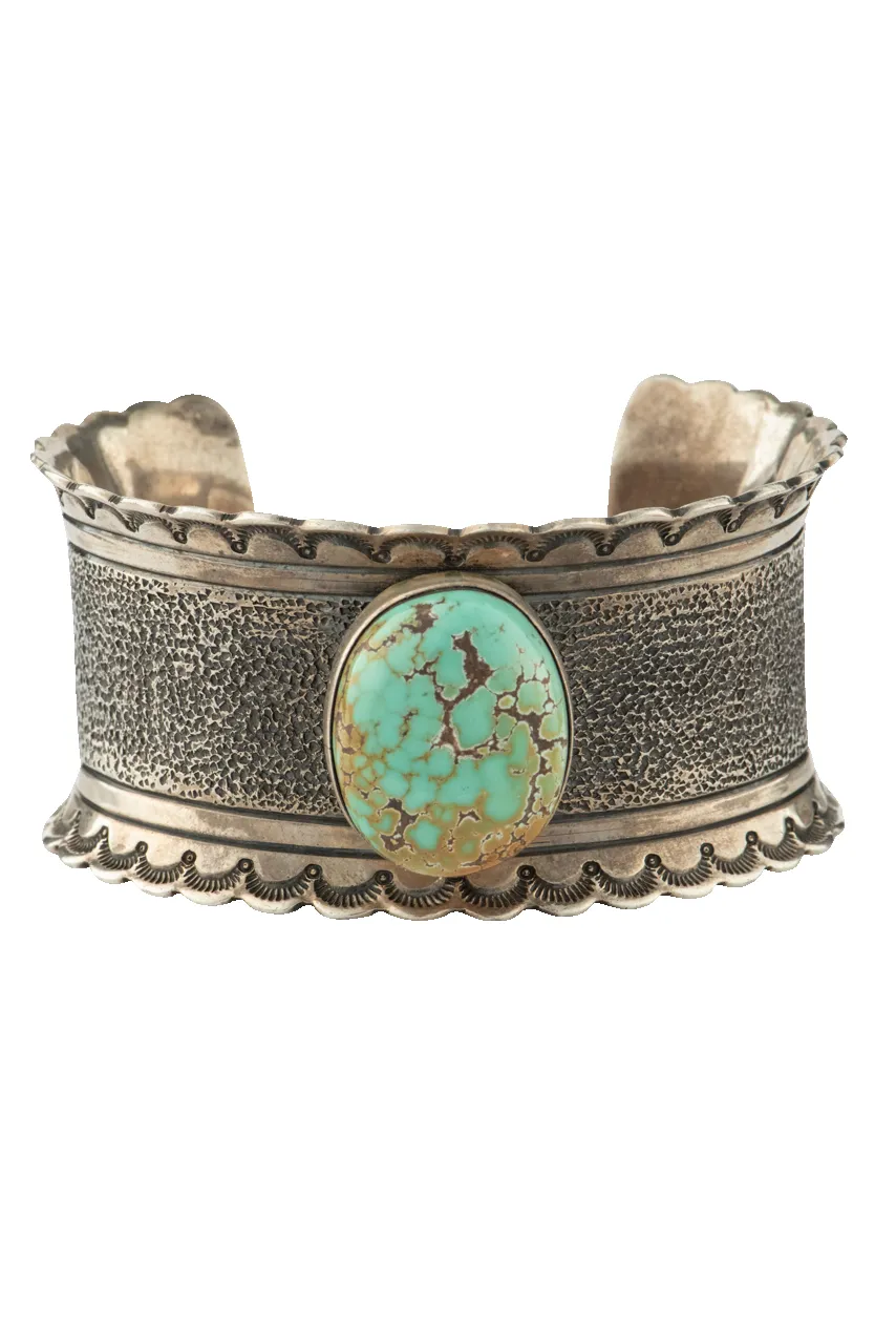 Royston Turquoise Stone Cuff Bracelet sold by Pinto Ranch