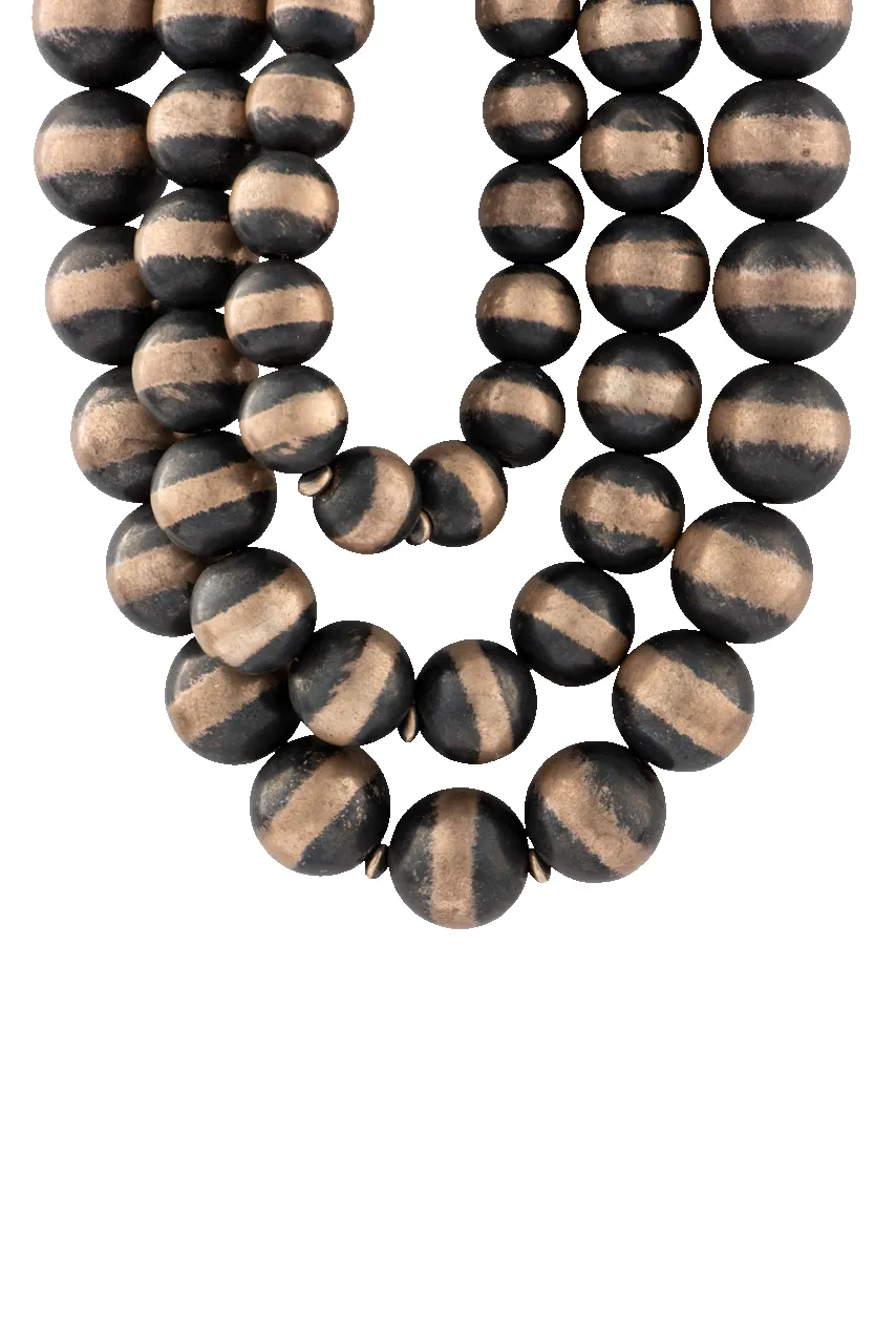 Navajo Pearl & Oxidized Silver Statement Necklace sold by Pinto Ranch product image thumbnail 2