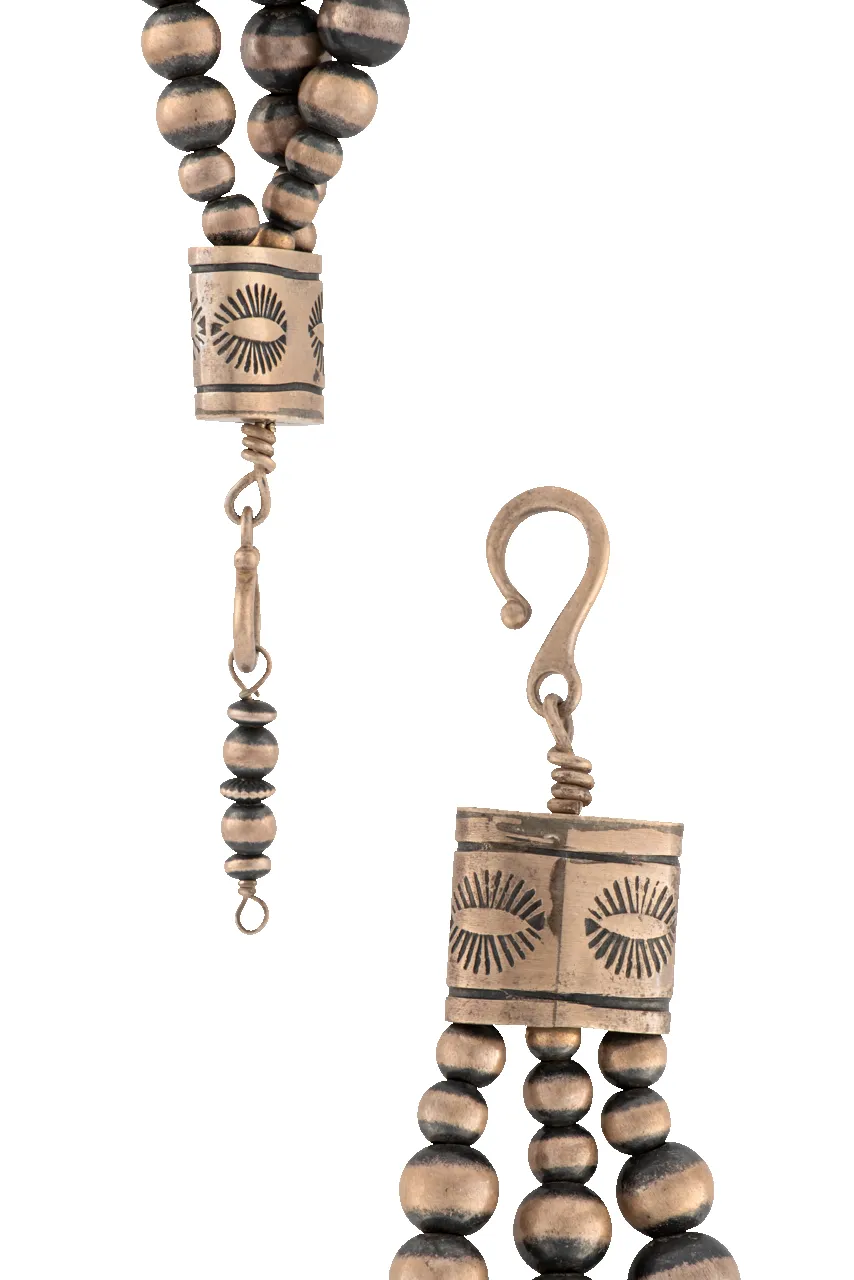 Navajo Pearl & Oxidized Silver Statement Necklace sold by Pinto Ranch product image thumbnail 3