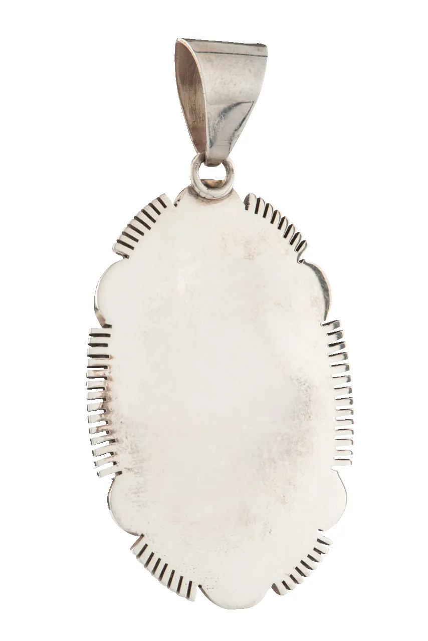 Turquoise & Silver Pendant sold by Pinto Ranch product image thumbnail 3