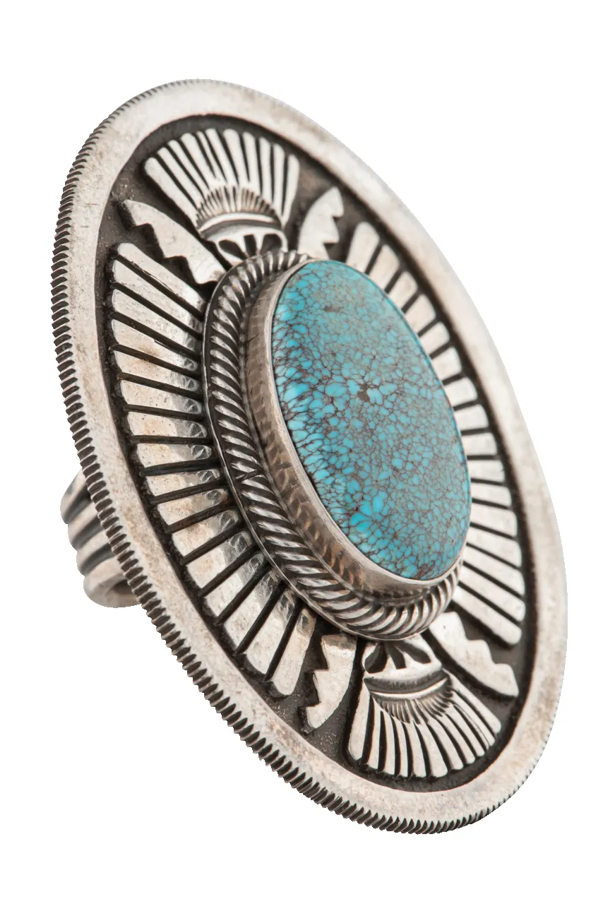 Morenci Turquoise Statement Ring sold by Pinto Ranch product image thumbnail 2
