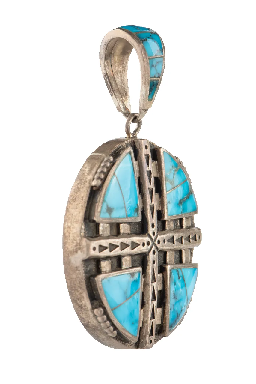 Silver & Turquoise Pendant sold by Pinto Ranch product image thumbnail 2