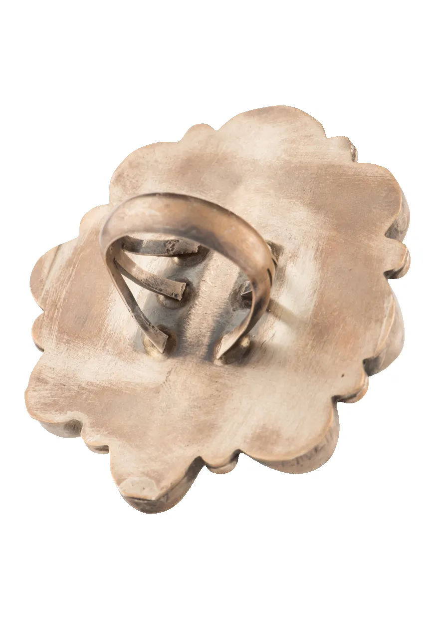 Southwestern Silver & Turquoise Ring sold by Pinto Ranch product image thumbnail 3