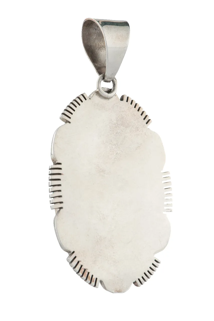 Turquoise & Silver Pendant sold by Pinto Ranch product image thumbnail 3