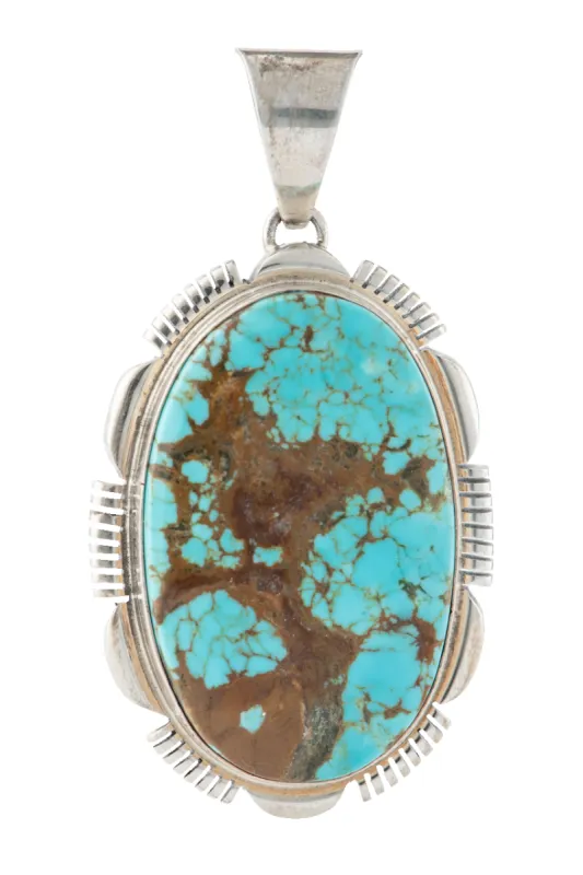 Turquoise & Silver Pendant sold by Pinto Ranch