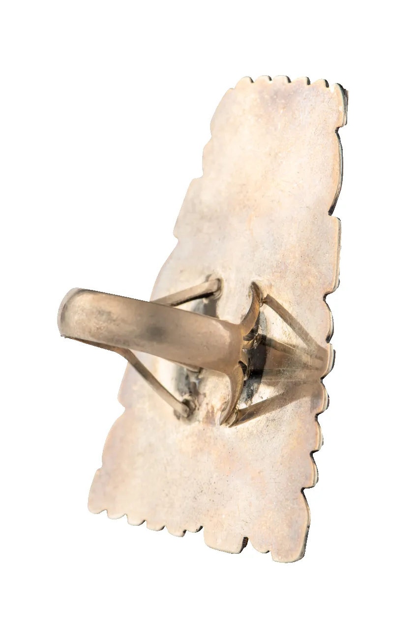 Spiderweb Kingman Turquoise Ring sold by Pinto Ranch product image thumbnail 3