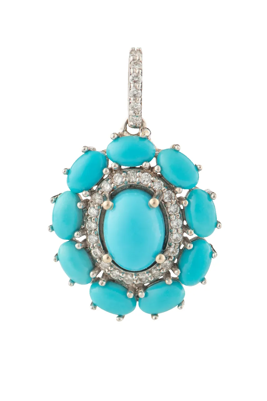 Sleeping Beauty Turquoise Pendant sold by Pinto Ranch