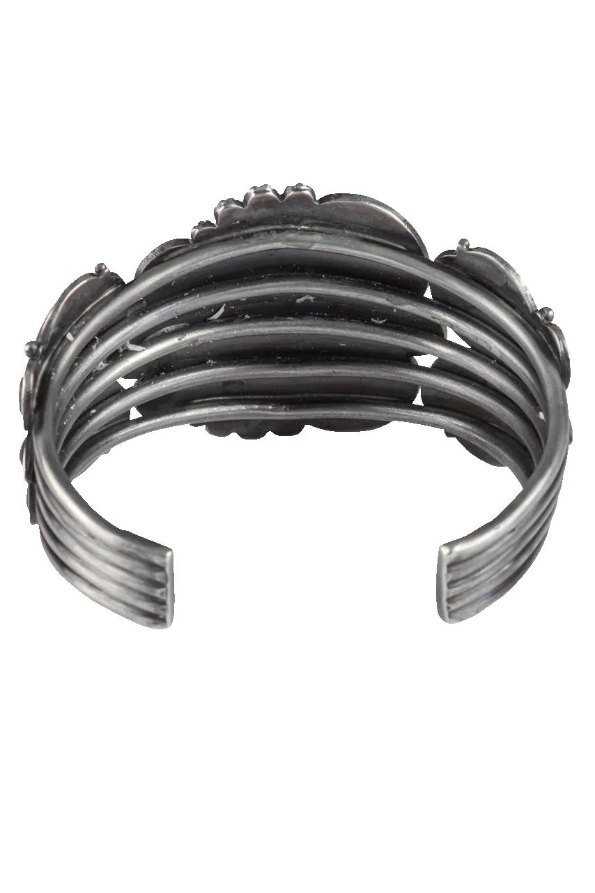 Silver & Turquoise Statement Bracelet sold by Pinto Ranch product image thumbnail 3