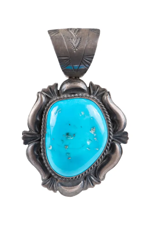 Kingman Turquoise Pendant sold by Pinto Ranch