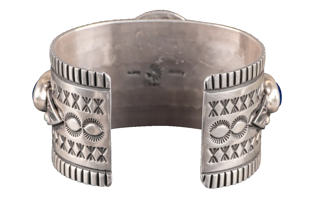 Lapis Lazuli Silver Bracelet sold by Pinto Ranch product image thumbnail 2