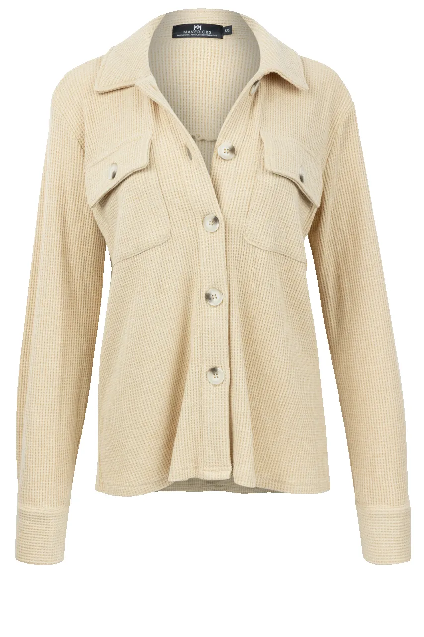 Maverick's Tan Waffle Shirt sold by Pinto Ranch