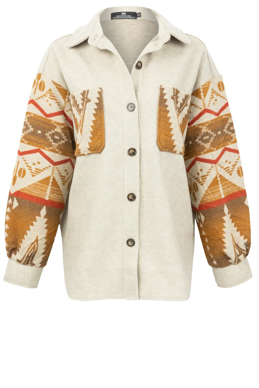 Maverick's Button Shacket sold by Pinto Ranch