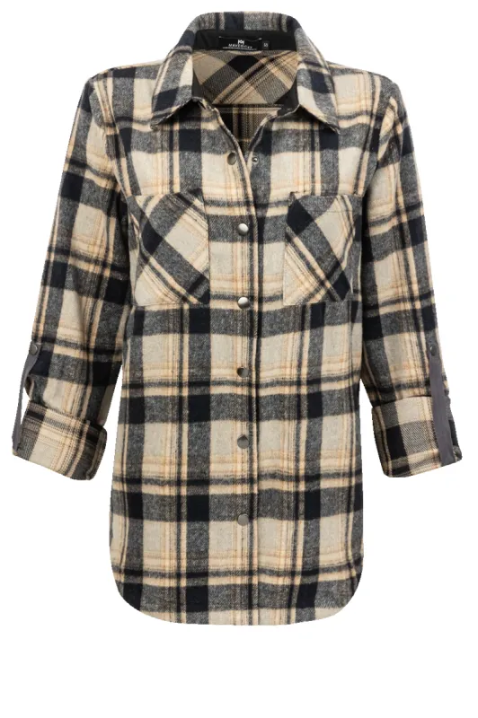 Maverick's Cuffed Flannel Shirt sold by Pinto Ranch