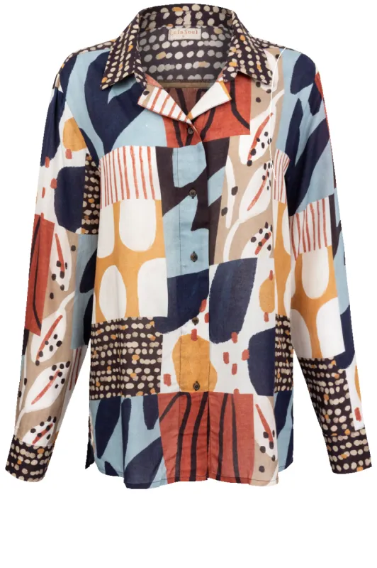 LulaSoul Patchwork Blouse sold by Pinto Ranch