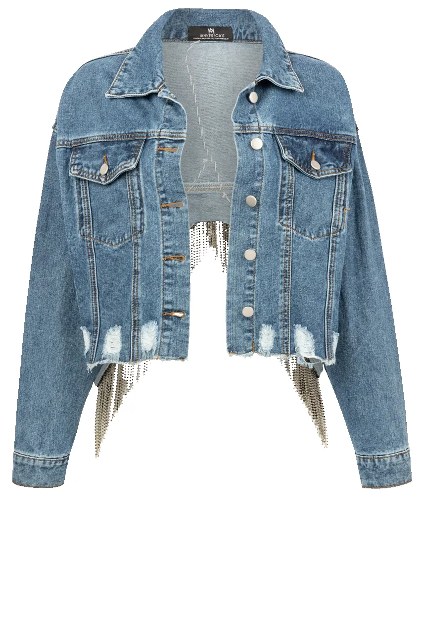 Maverick's Sparkle Denim Jacket sold by Pinto Ranch product image thumbnail 3