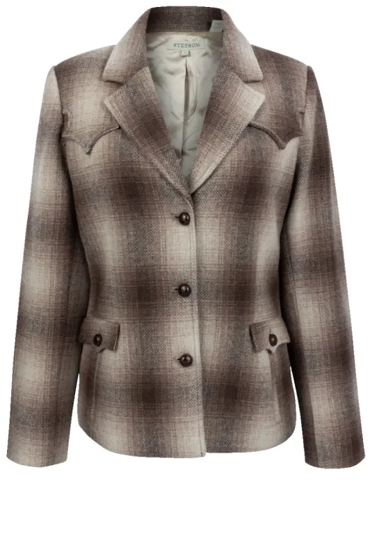 Stetson Women's Plaid Wool Blazer sold by Pinto Ranch