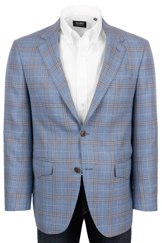 Pinto Ranch Light Blue Plaid Sport Coat sold by Pinto Ranch