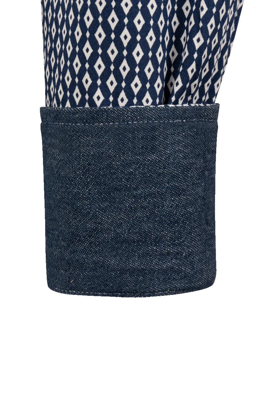 Stetson Men's Snap Front Shirt - Denim Diamonds sold by Pinto Ranch product image thumbnail 3