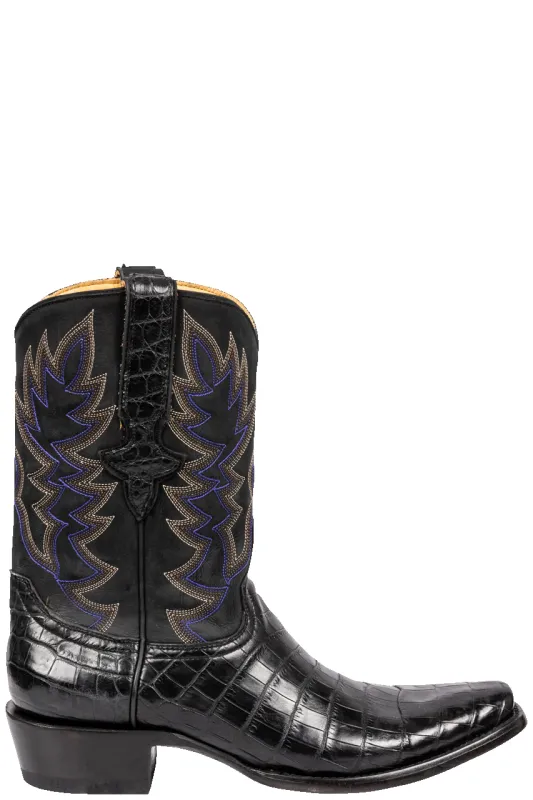Old Gringo Richmond Nile Crocodile Cowboy Boots - Black sold by Pinto Ranch
