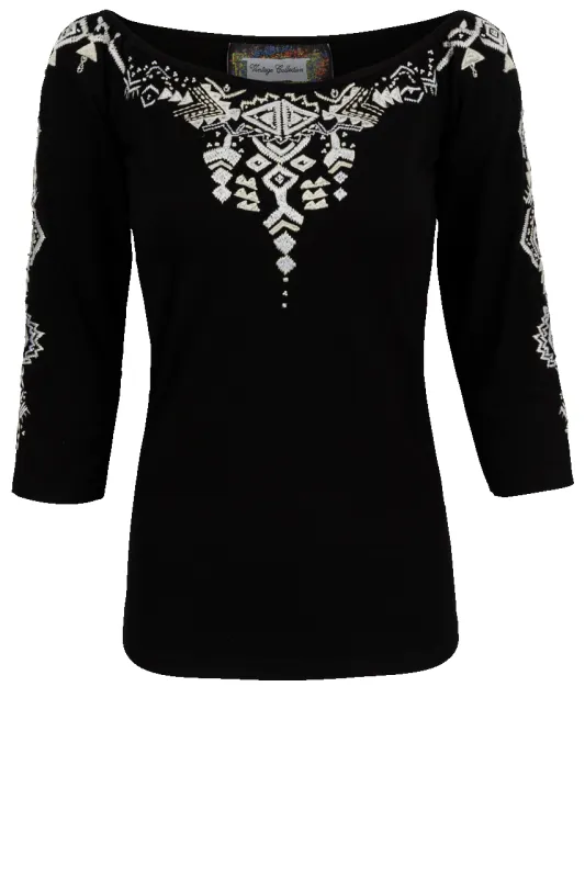 Vintage Collection Tucson Knit Top sold by Pinto Ranch