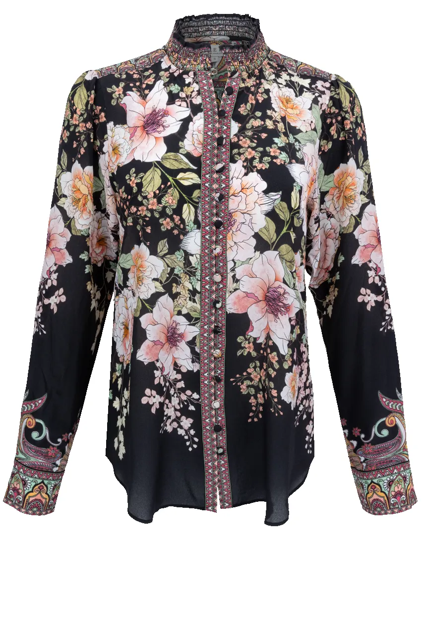 Hale Bob Hanna Silk Floral Blouse sold by Pinto Ranch