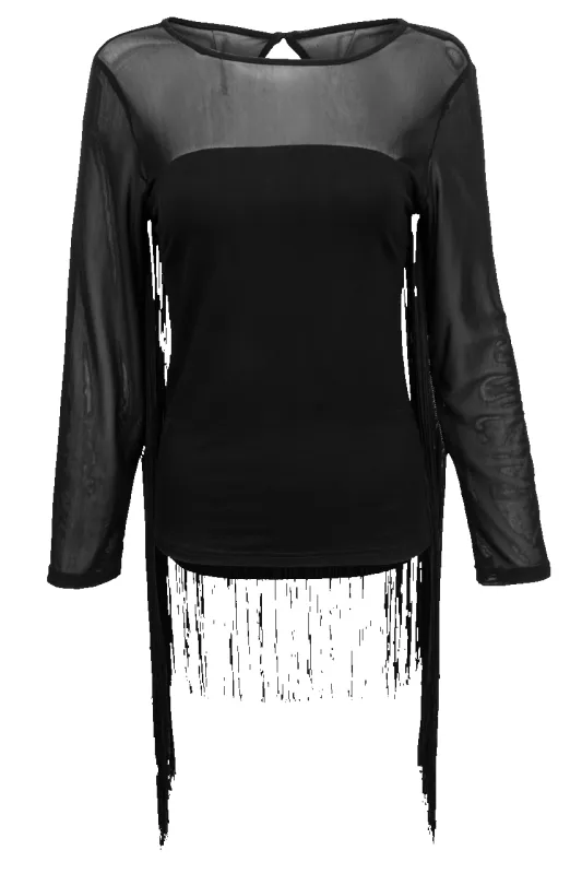 Vintage Collection Fringe Mesh Top sold by Pinto Ranch