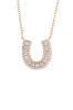 Karina Brez Lucky Horseshoe Necklace - Yellow Gold & Diamond sold by Pinto Ranch