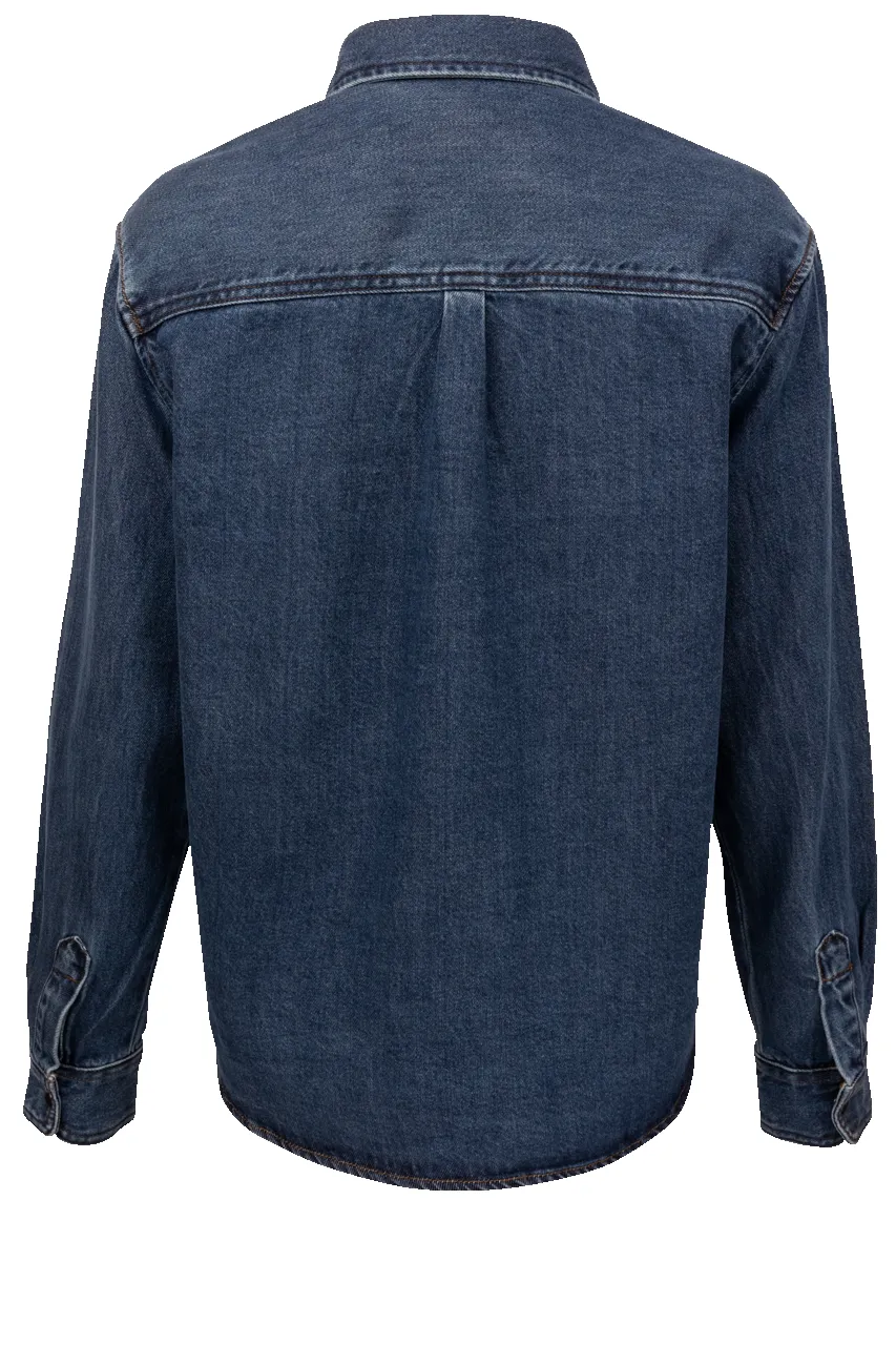 Stetson Women's Oversized Dark Denim Shirt sold by Pinto Ranch product image thumbnail 2