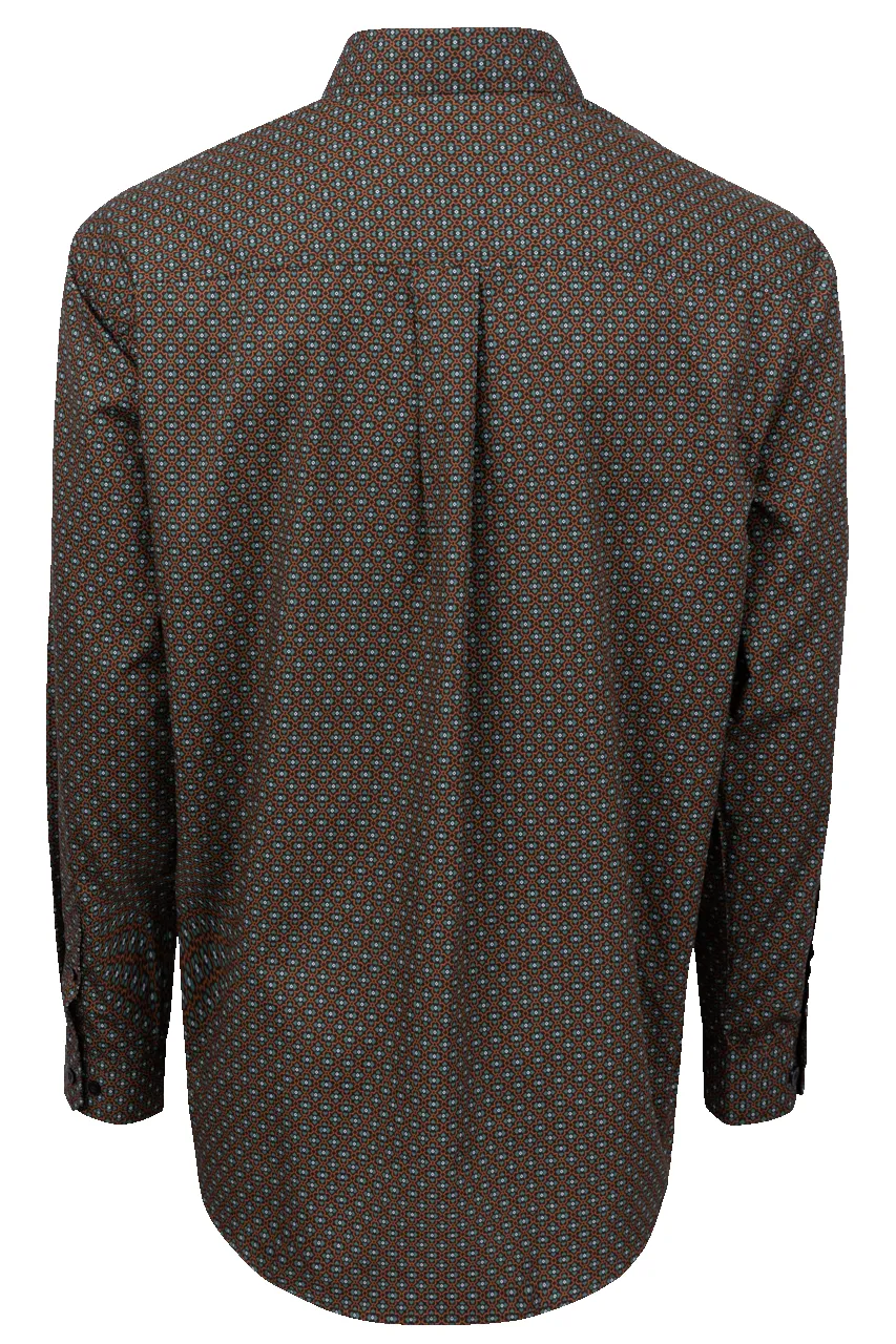 Cinch Button-Front Shirt - Brown & Green sold by Pinto Ranch product image thumbnail 2