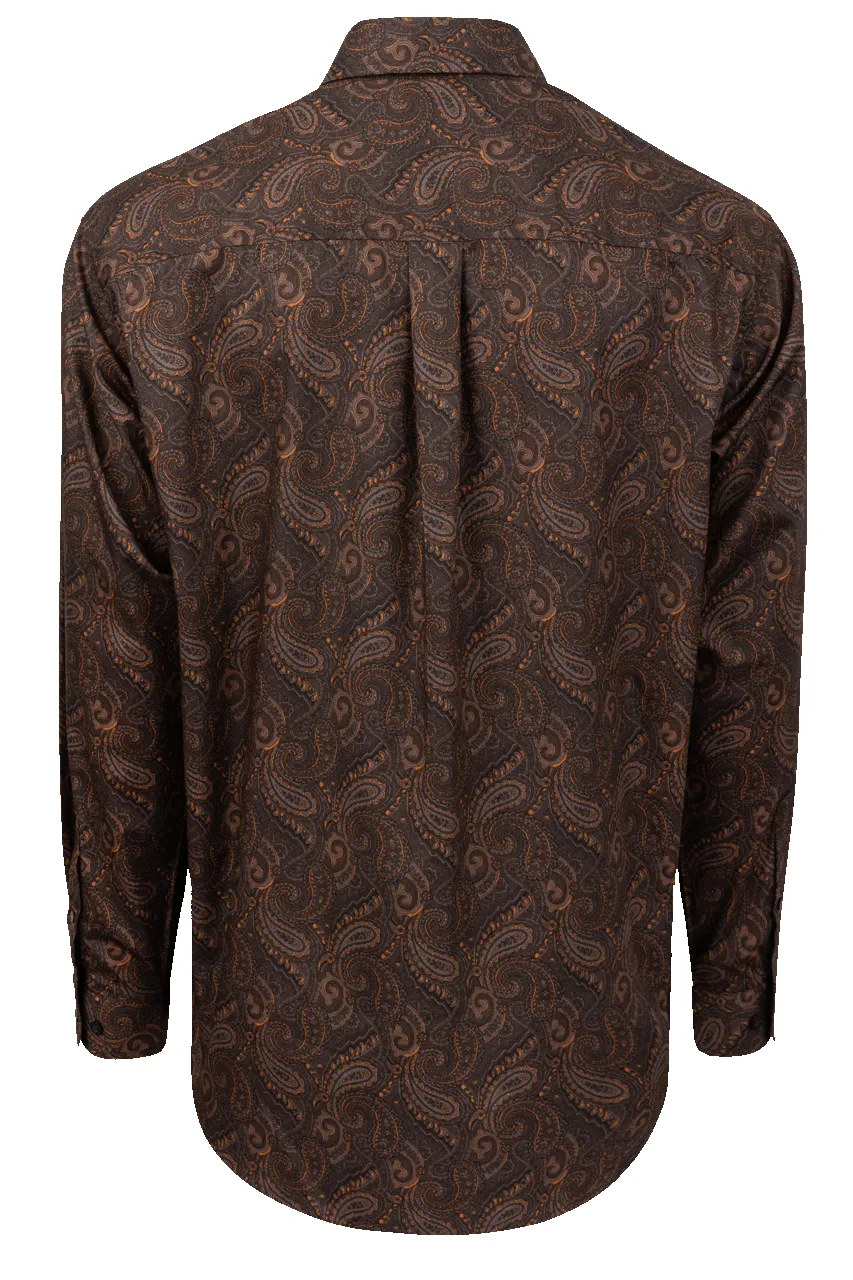 Cinch Button-Front Shirt - Brown Paisley sold by Pinto Ranch product image thumbnail 2