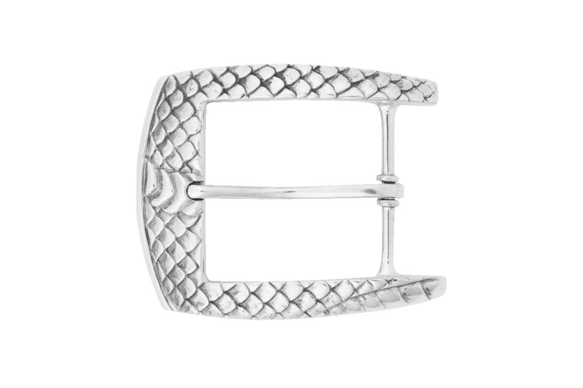 Jeff Deegan 1.5" Snake Texture Belt Buckle sold by Pinto Ranch