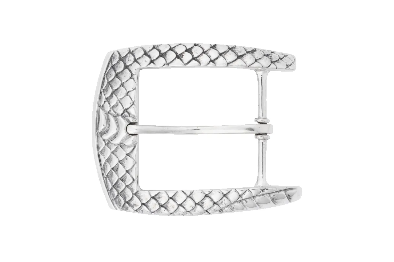 Jeff Deegan 1.5" Snake Texture Belt Buckle sold by Pinto Ranch