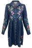 Johnny Was Malaya Denim Shirt Dress sold by Pinto Ranch