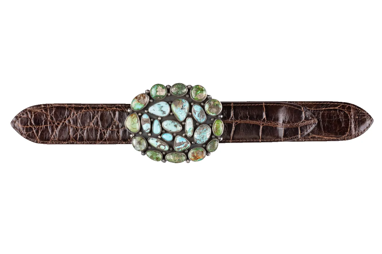 Diva Diamonds Royston Turquoise Trophy Buckle sold by Pinto Ranch