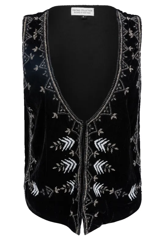 Vintage Collection Velvet Embellished Vest sold by Pinto Ranch