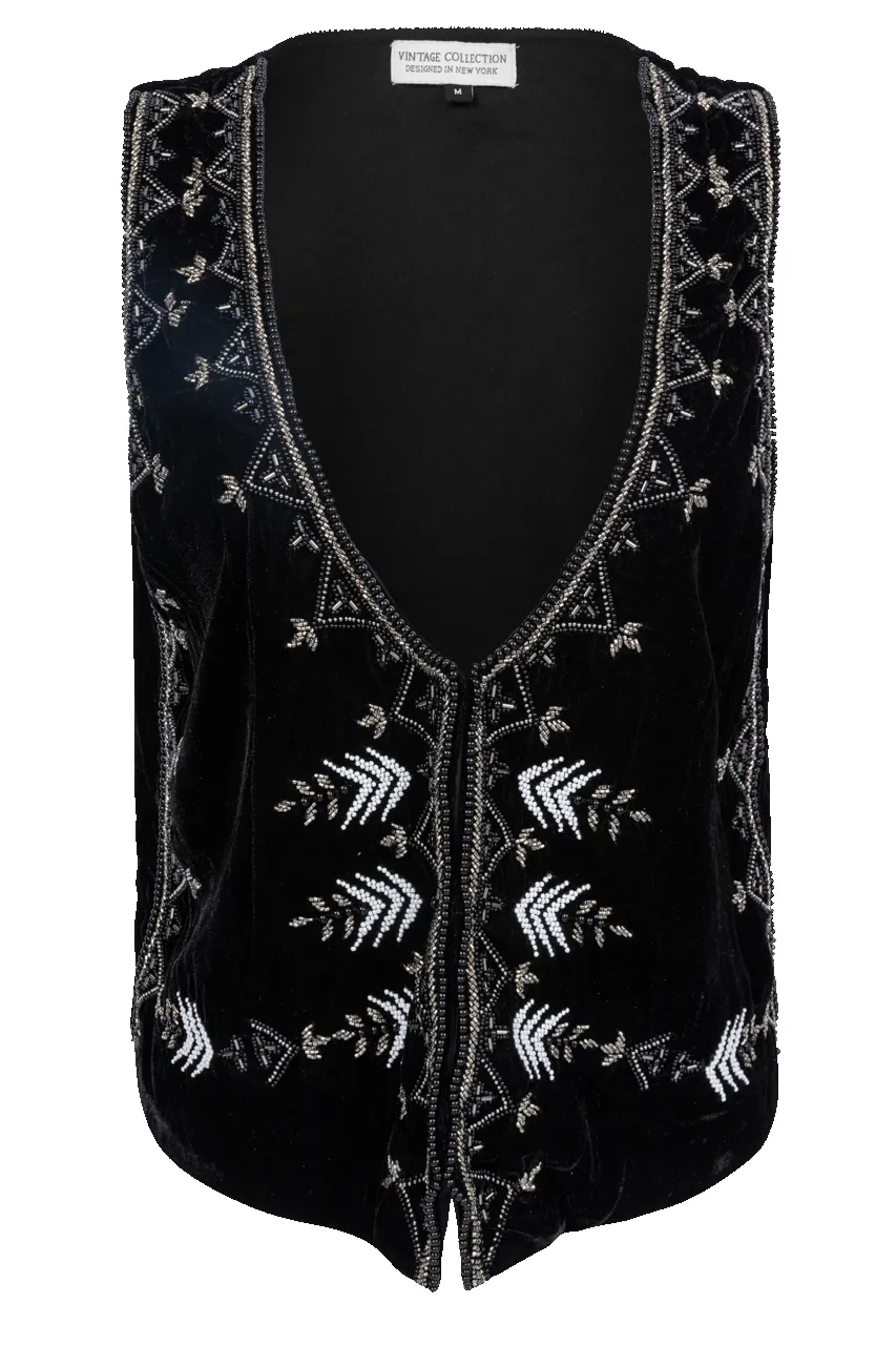 Vintage Collection Velvet Embellished Vest sold by Pinto Ranch