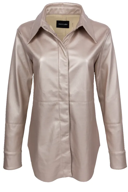 Dolce Cabo Vegan Leather Shirt sold by Pinto Ranch