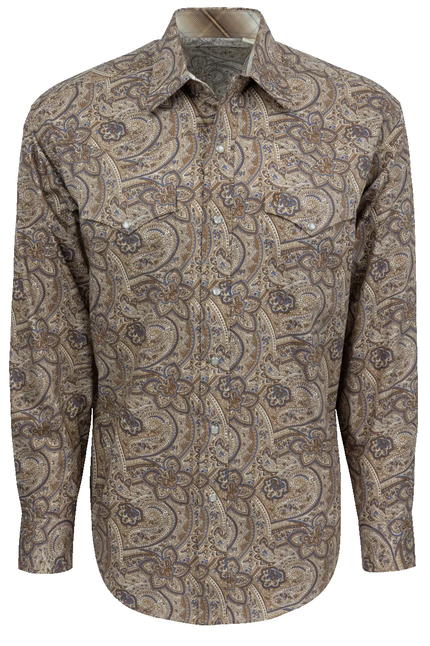 Stetson Men's Paisley Snap Front Shirt - San Antonio sold by Pinto Ranch