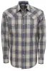 Stetson Men's Vintage Plaid Snap Front Shirt - Indigo sold by Pinto Ranch