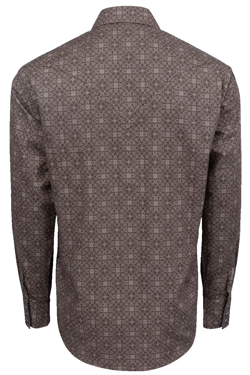 Stetson Men's Vintage Ornamental Snap Front Shirt - Brown sold by Pinto Ranch product image thumbnail 2