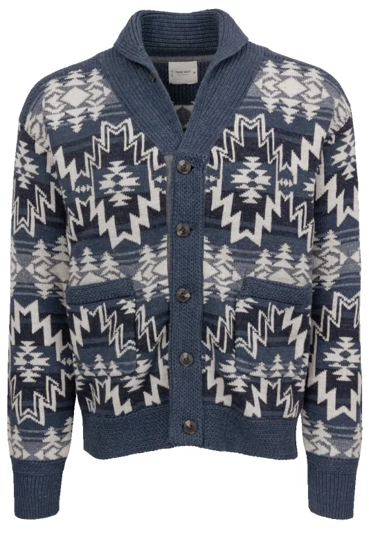 True Grit Aztec Print Knit Cardigan sold by Pinto Ranch