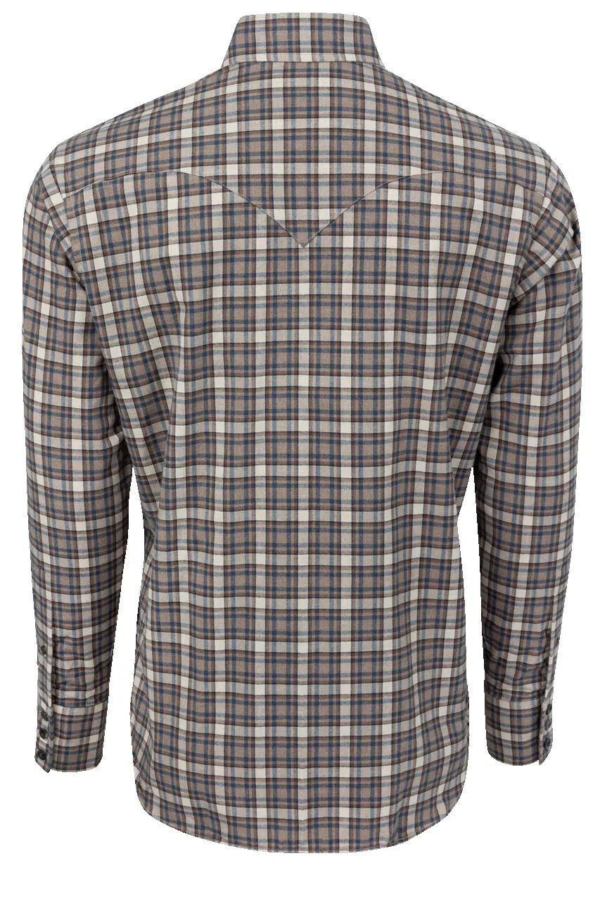 Lyle Lovett for Hamilton Button-Front Shirt - Brown Plaid sold by Pinto Ranch product image thumbnail 2