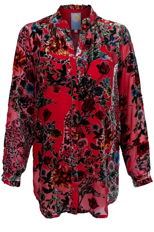 Johnny Was Yoella Burnout Tunic sold by Pinto Ranch