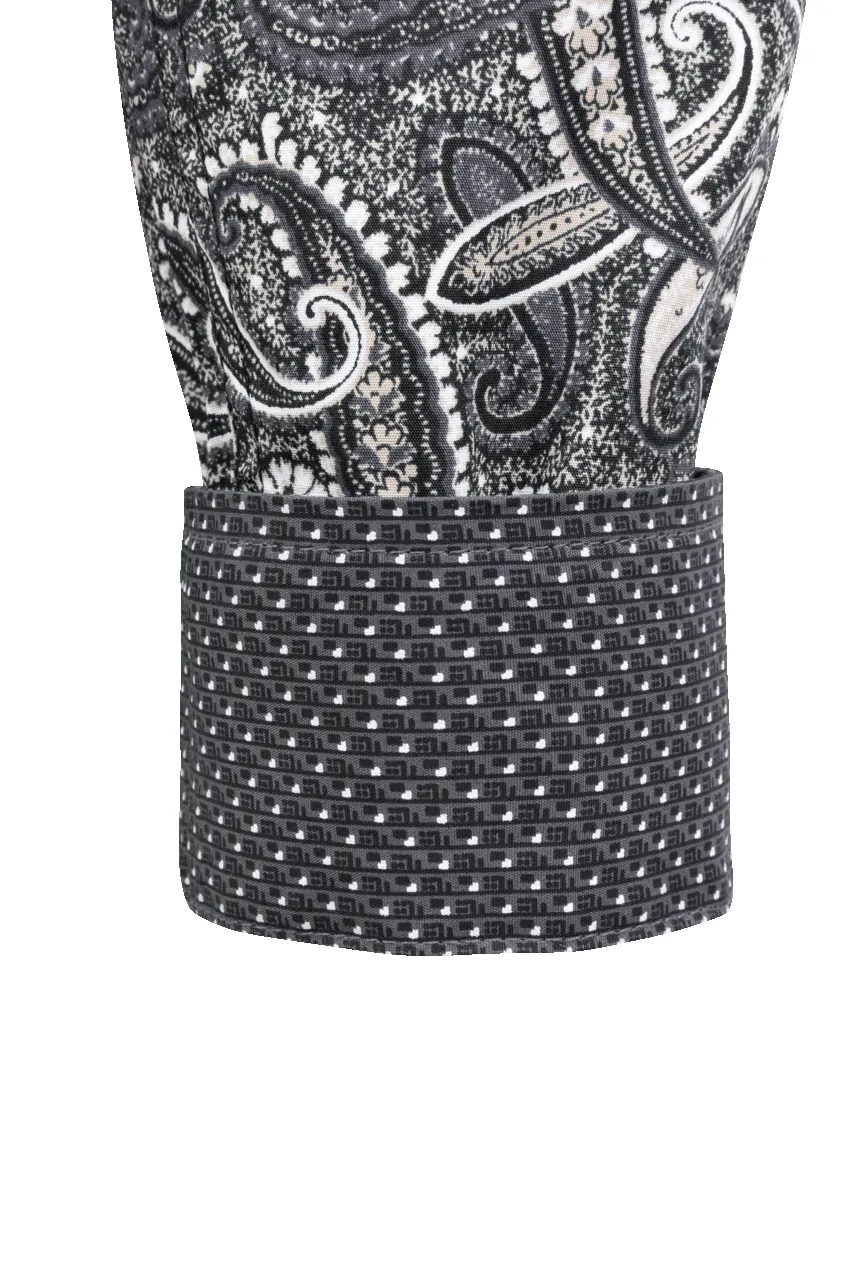 Cinch Button-Front Shirt - Black Paisley sold by Pinto Ranch product image thumbnail 3