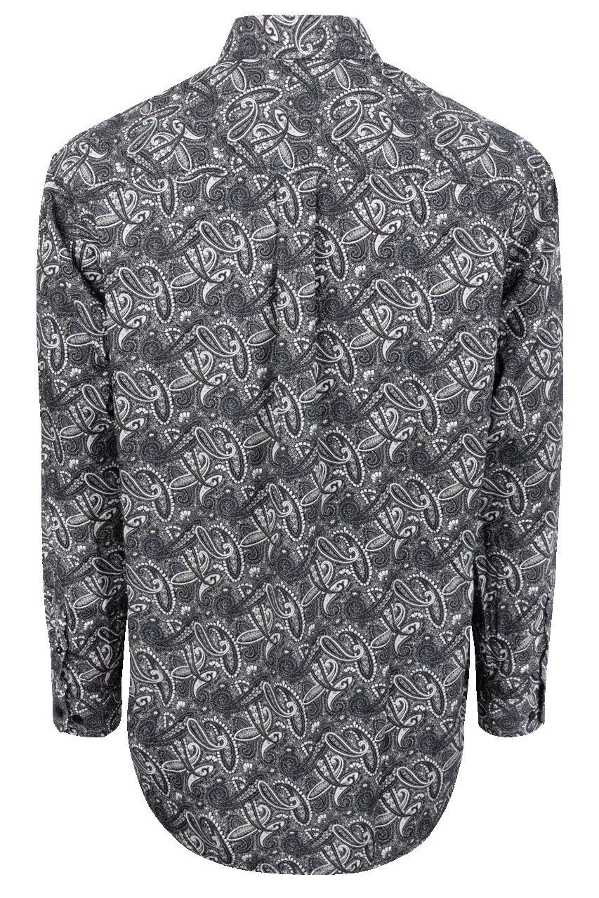 Cinch Button-Front Shirt - Black Paisley sold by Pinto Ranch product image thumbnail 2