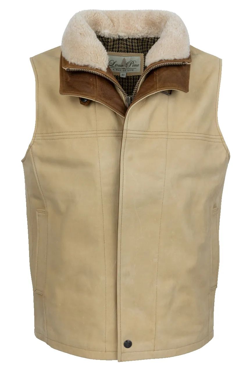Lone Pine Leather Trekker Vest - Palomino sold by Pinto Ranch