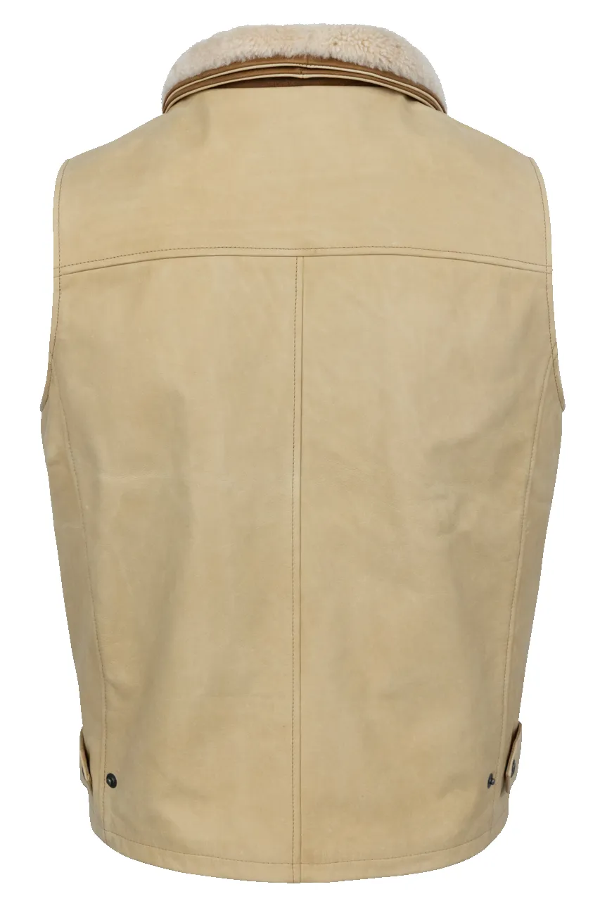 Lone Pine Leather Trekker Vest - Palomino sold by Pinto Ranch product image thumbnail 2