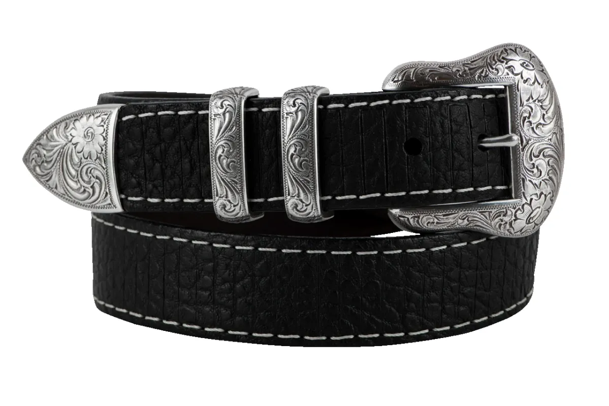 1.5" BLACK BISON 4PC HVY STITCH sold by Pinto Ranch