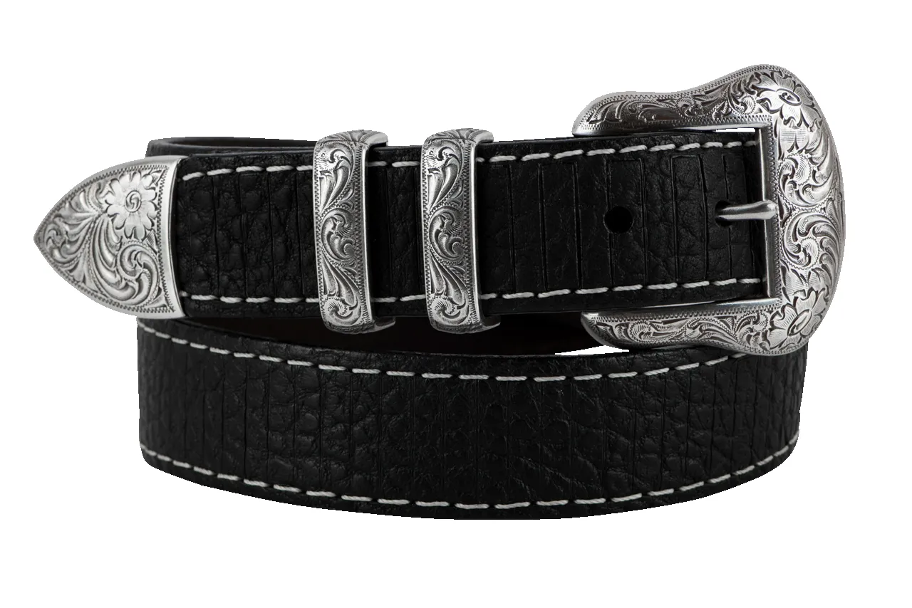 1.5" BLACK BISON 4PC HVY STITCH sold by Pinto Ranch