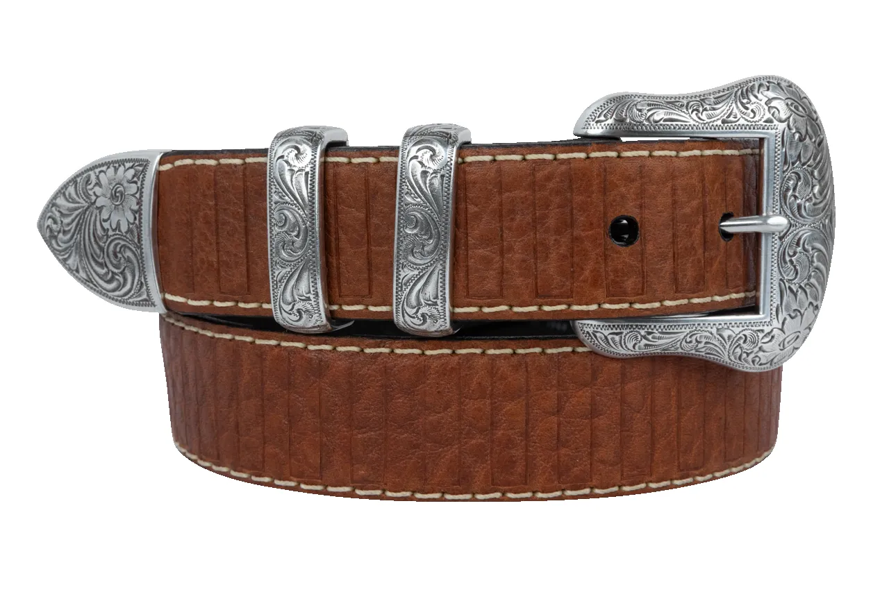 1.5" BLACK BISON 4PC HVY STITCH sold by Pinto Ranch product image thumbnail 2